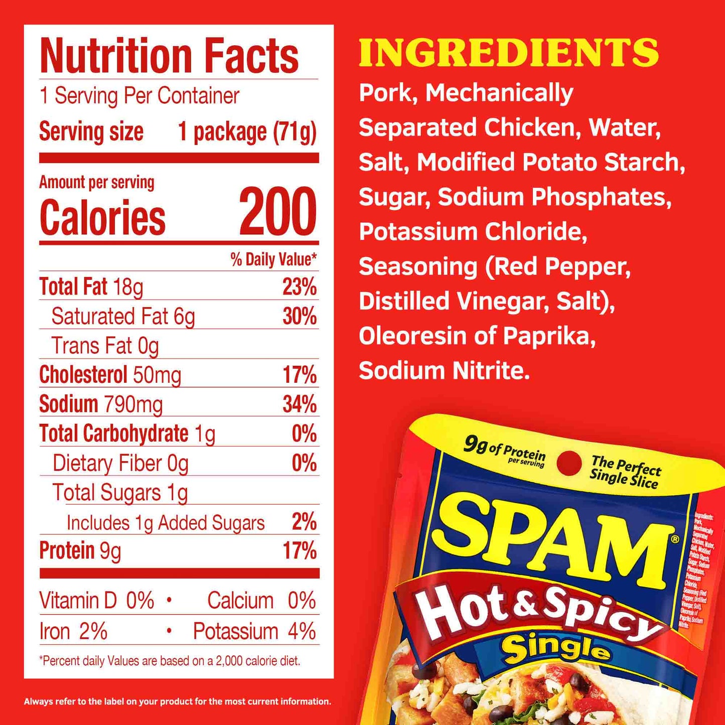 SPAM® Single Hot & Spicy