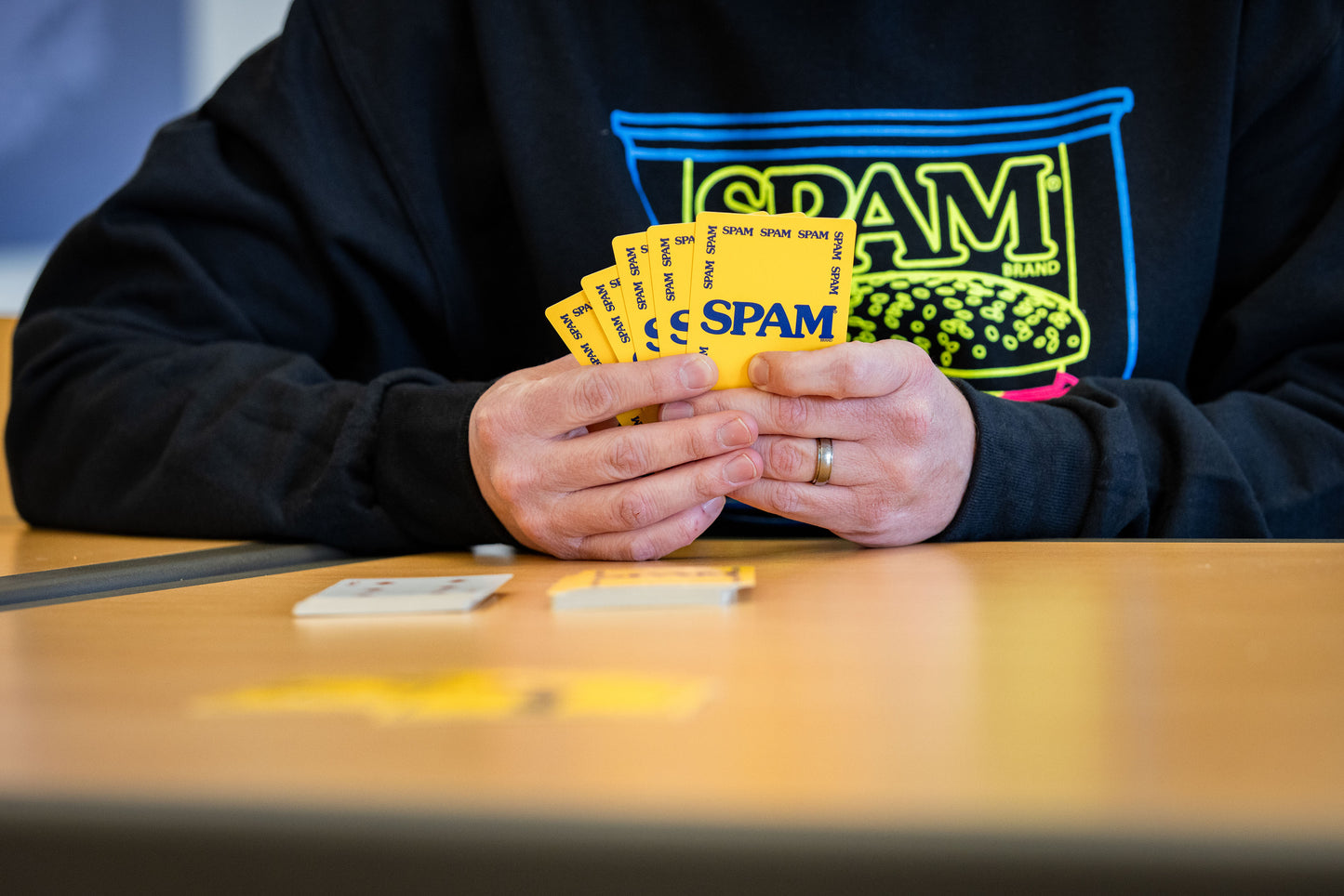 SPAM® Black Crewneck with Neon Can