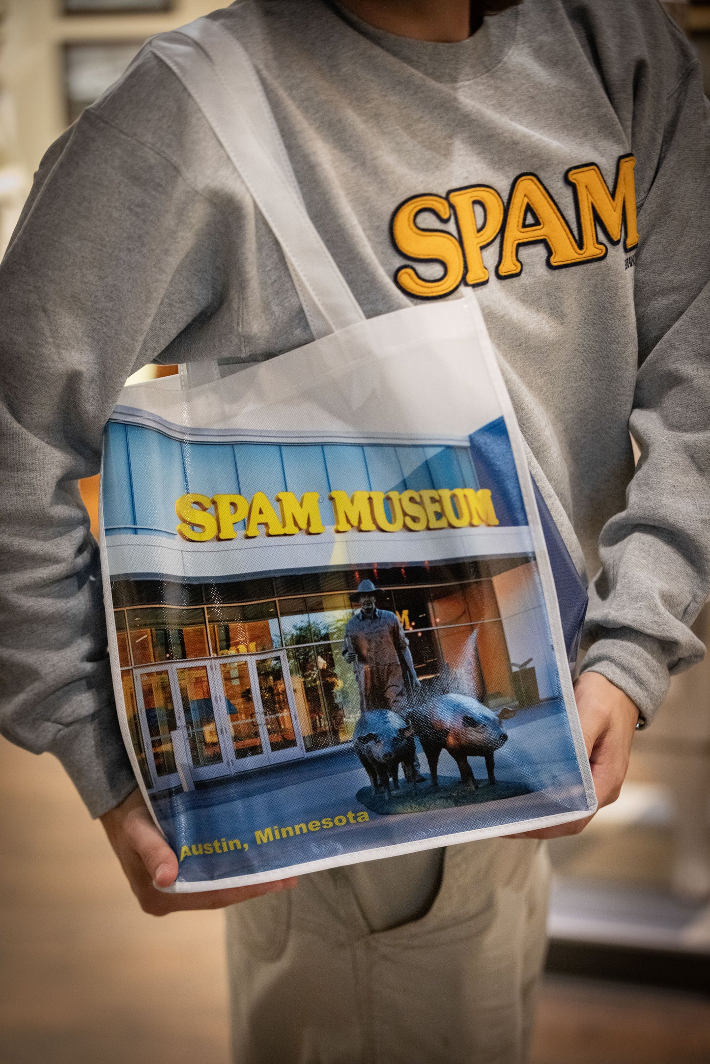 SPAM® Gray Twill Sweatshirt