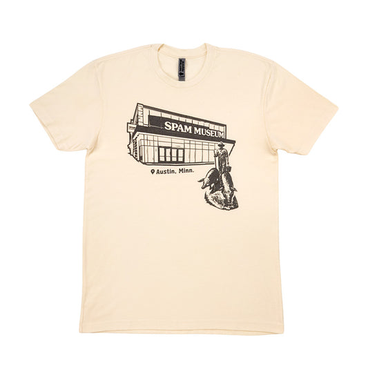 cream museum building tshirt