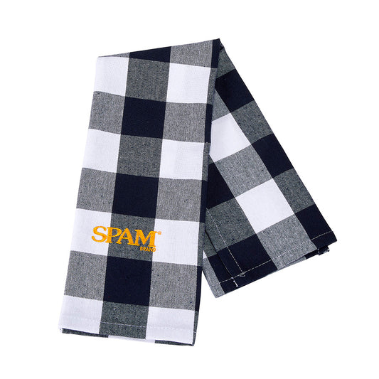 buffalo navy plaid dish towel